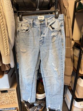 pistola Light Blue Distressed Boyfriend Jeans